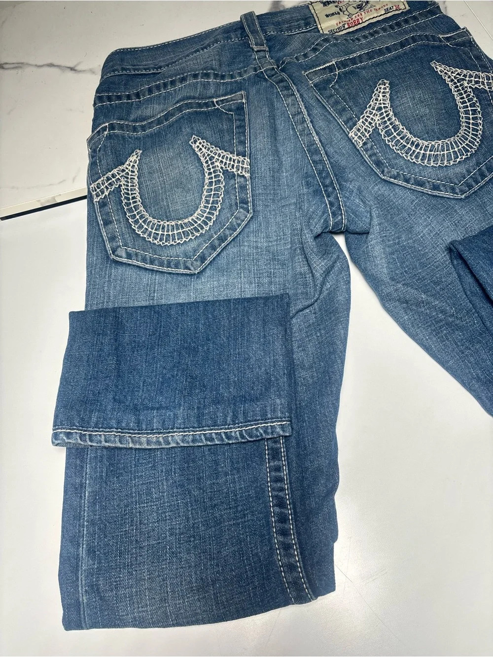 True Religion pocket slim whiskering